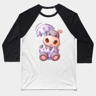 Hippopotamus in an egg Baseball T-Shirt